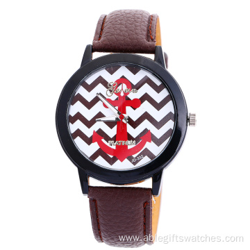 Geneva leather watch quartz colorful watch